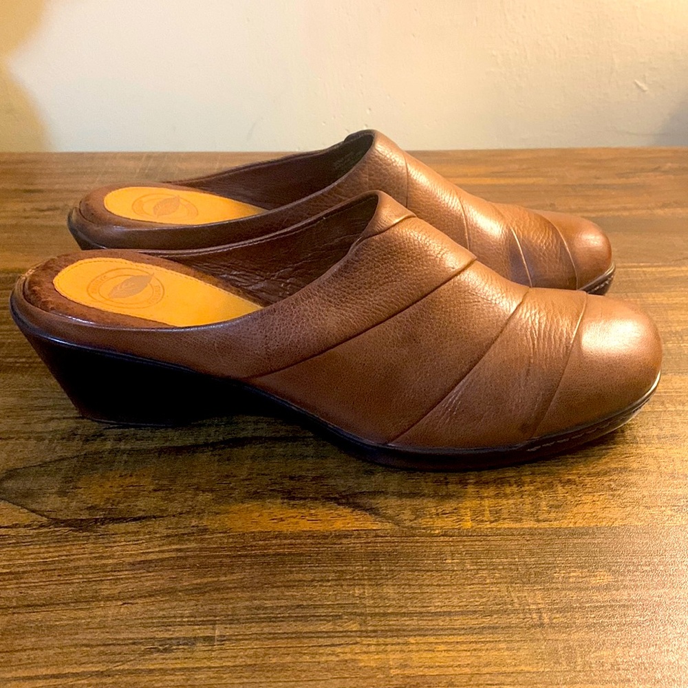 Nurture Brown Slip-on Mules Size 9